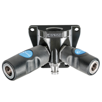 Prevost Female Thread Double Wall Manifold - 2 Couplers and Drain - prevoS1