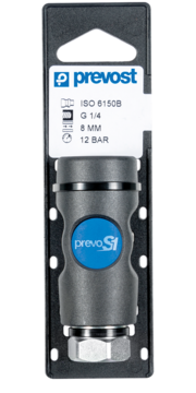 Prevost Female Safety Quick Coupler on Plate - prevoS1