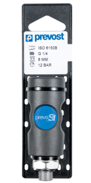 Prevost Male Safety Quick Coupler on Plate - prevoS1