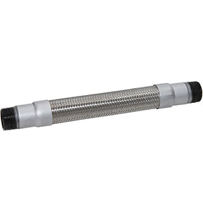 Midwest Control 1 1/4 MNPT X 24" Metal Hose with CS Fittings High Temperature CFH-1224-A