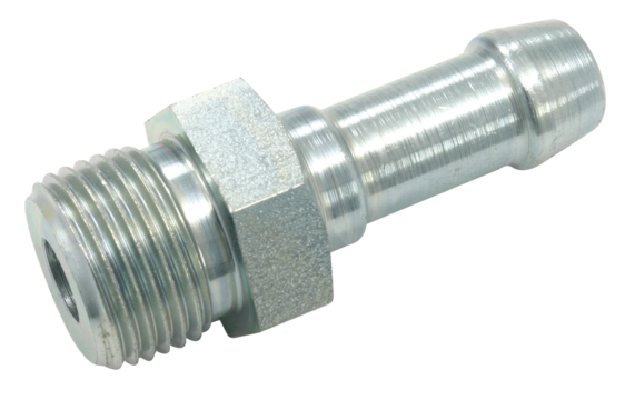 Prevost Treated Steel Male Hose Barb - 1 Barb