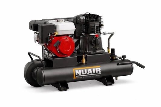 NUAIR Piston Compressor - Heavy Duty Range - Gas Engine