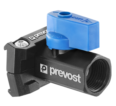 Prevost Tapping Flange with Valve for Square Profile - PPS SQBFV