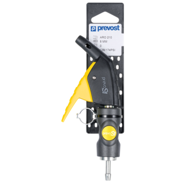 Prevost Blow Gun with Quick Coupler and Ear Clamp on Plate - prevoS1