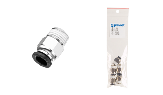 Prevost Standard Straight Male Connector - RPD MR