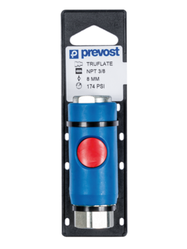 Prevost Standard Female Quick Coupler on Plate - PROLAC