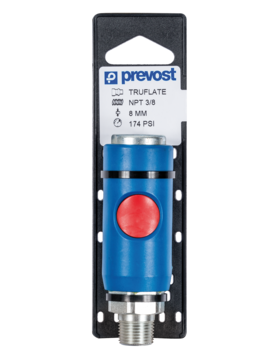 Prevost Standard Male Quick Coupler on Plate - PROLAC