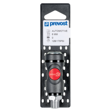 Prevost Male Safety Quick Coupler on Plate - prevoS1
