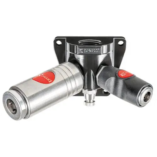 Prevost Female Thread Double Wall Manifold - 2 Couplers and Drain - prevoS1