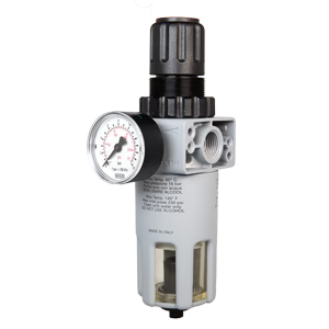Unipipe 1/4" NPT Filter Regulator with Gauge & Overnight Drain FROD.025175
