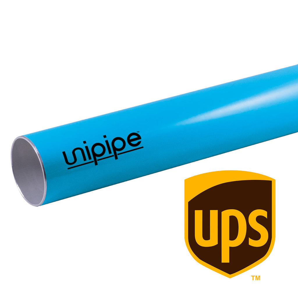 Unipipe 63mm x 2.5m (8ft) Blue Pipe - 232 PSI - UNIPIPE AIR UPS Shipping CUATT0.063250