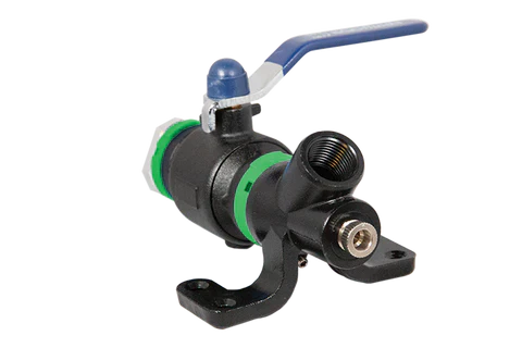 Unipipe NITRO Wall Mounted Drop End with Ball Valve and Single 1/2" Port - 232 PSI