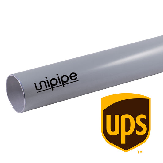 Unipipe 50mm x 2.5M Gray Pipe - 29 inHg - UNIPIPE VAC UPS Shipping CUVTT0.050250