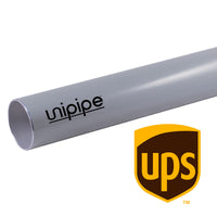 Unipipe 40mm x 2.5M Gray Pipe - 29 inHg - UNIPIPE VAC UPS Shipping CUVTT0.040250