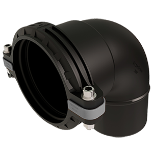Unipipe EZ 90° Elbow - Socket x Spigot - -29 inHg