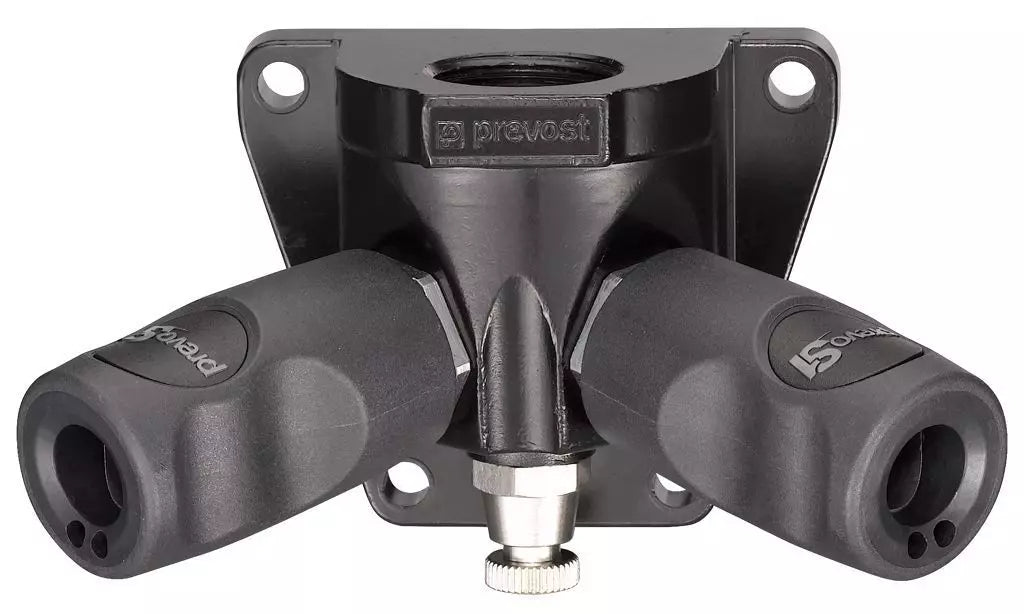 Prevost ISO C TWO WALL BRACKET Inlet NPT female thread = 1/2" FNPT Outlet 2 couplings = CSI 08