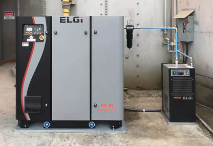 ELGi EG18 Electric Rotary Screw Air Compressor, EG VFD, 25hp (EG18V-125)