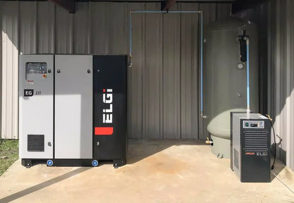 ELGi EG18 Electric Rotary Screw Air Compressor, EG VFD, 25hp (EG18V-125)