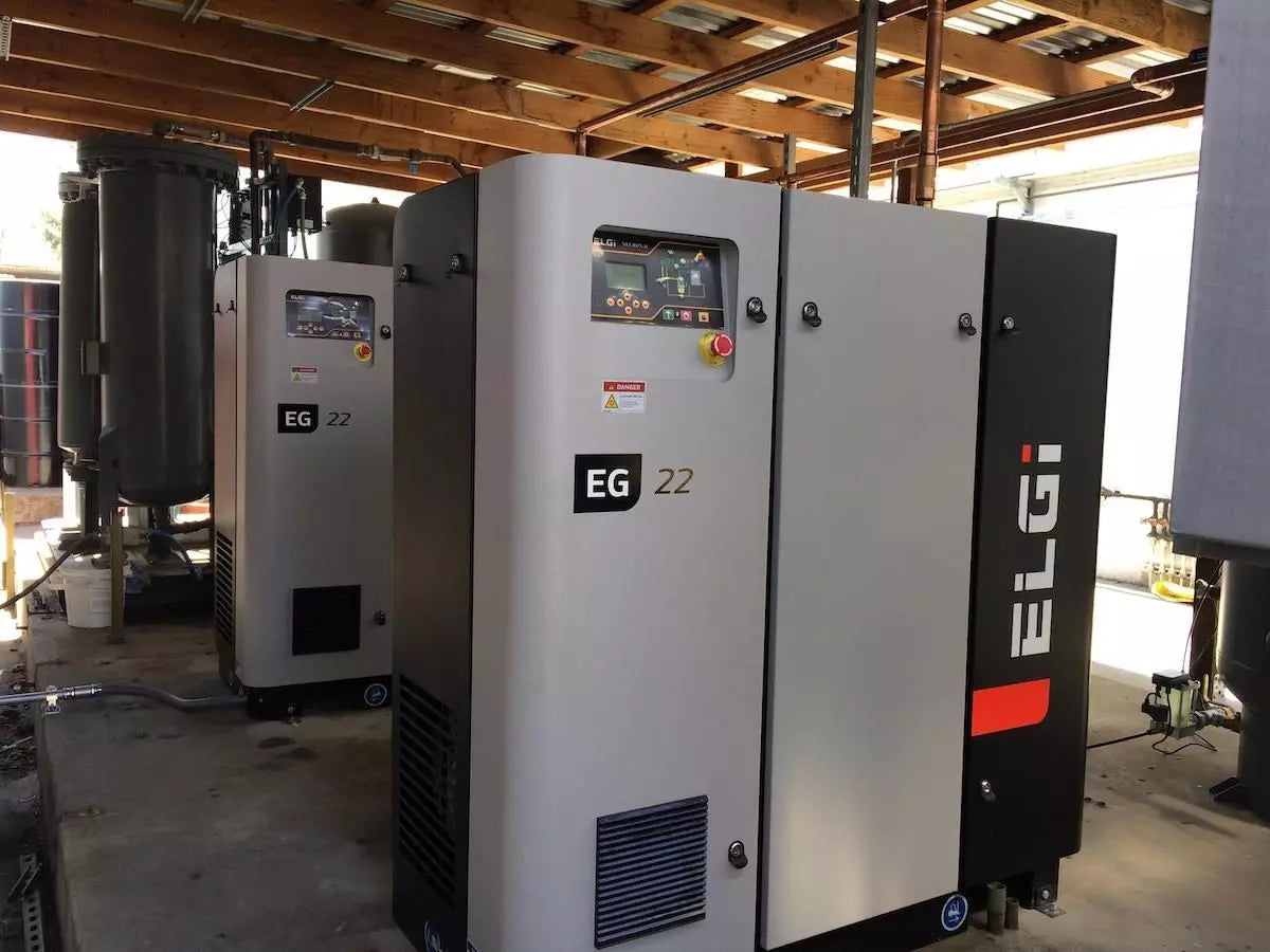 ELGi EG22 Electric Rotary Screw Air Compressor, EG VFD, 30hp (EG22V-150)