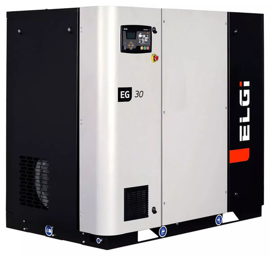 ELGi EG30 Electric Rotary Screw Air Compressor, EG VFD, 40hp 100-150PSI 460V/3ph, 60Hz(EG30V-150)