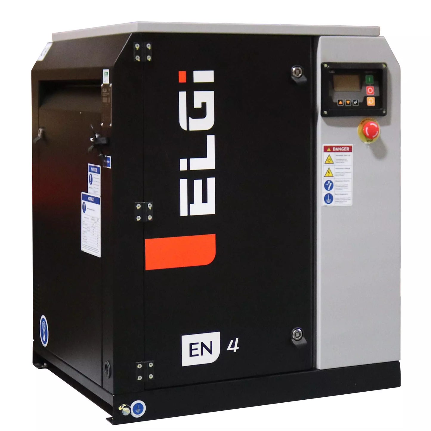 ELGi EN04 5hp Electric Rotary Screw Air Compressor, Base Mount (EN04-175-1PH)