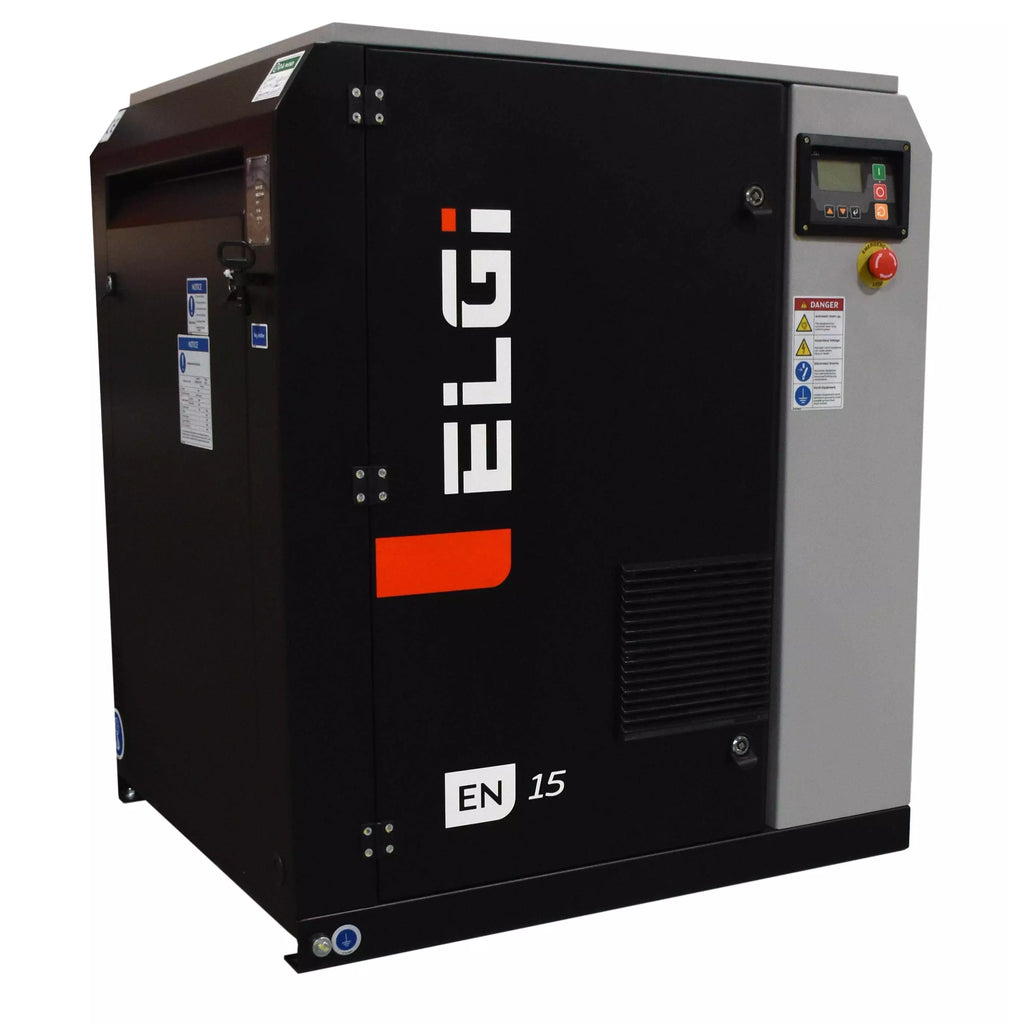 ELGi EN15 20hp Electric Rotary Screw Air Compressor, Base Mount (EN15-175)