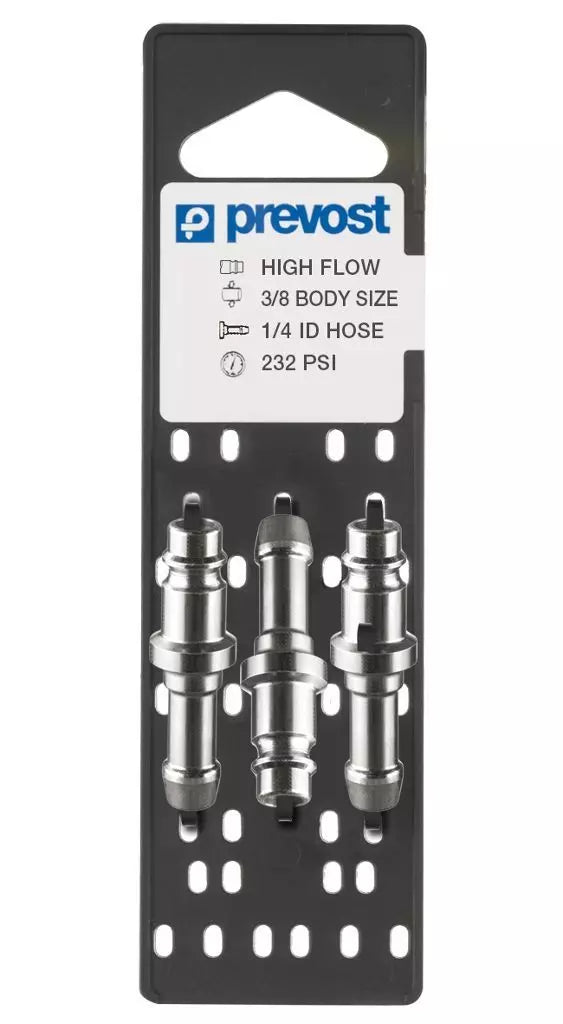 Prevost 7,2-7,4 ADAPTORS ON PLATE Quantity = 3 For hose ID = 3/8" Hose Barb