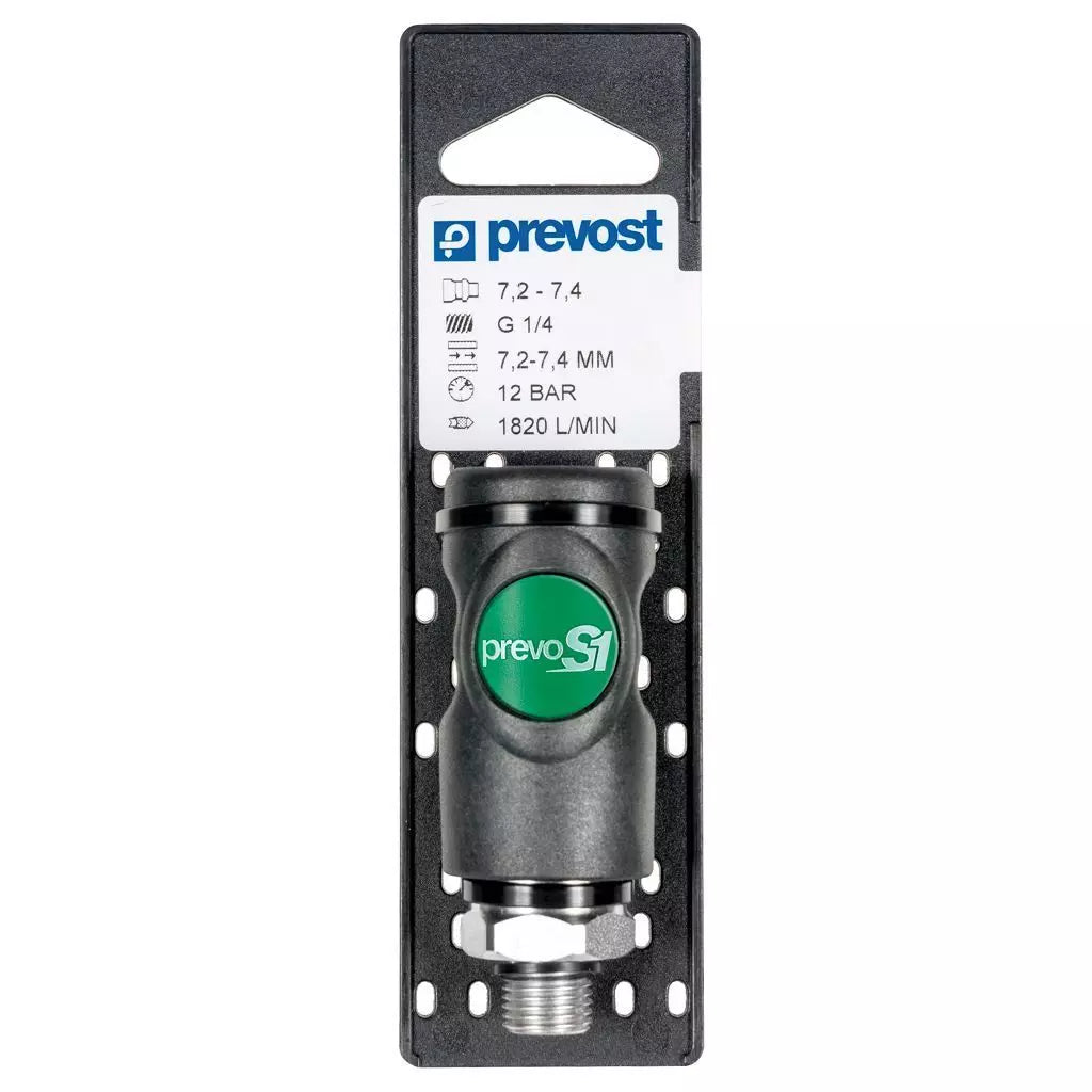 Prevost 7,2-7,4 COUPLING ON PLATE NPT male thread = 1/4" MNPT