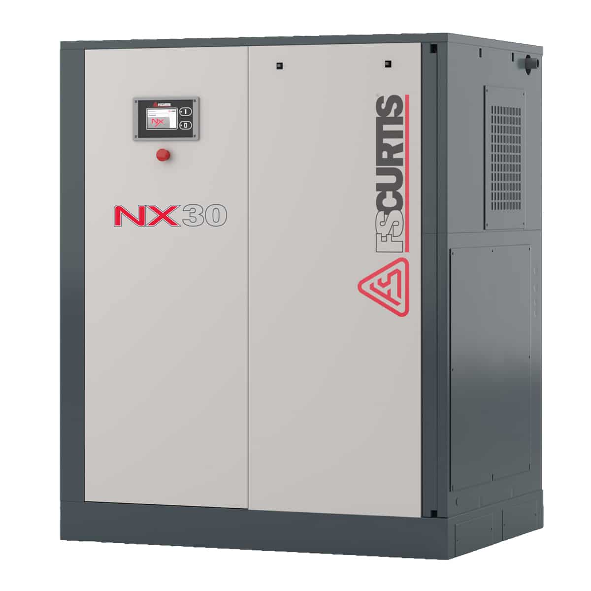 FS-Curtis Premium Rotary Screw Air Compressor, NX Series. Model: NxB22. Base Mount. Capacity:134 CFM at 100 PSI. Voltage: 3/60/460V