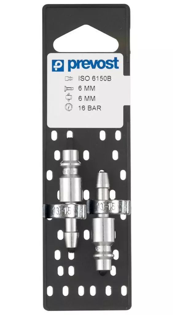 Prevost ISO B ADAPTORS ON PLATE Quantity = 2 For hose ID = 3/8" Hose Barb