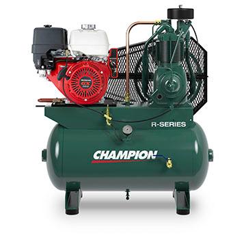 Champion R-Series 13HP Engine Driven Splash Lubricated Reciprocating Air Compressor Gas Powered Base BGR7H