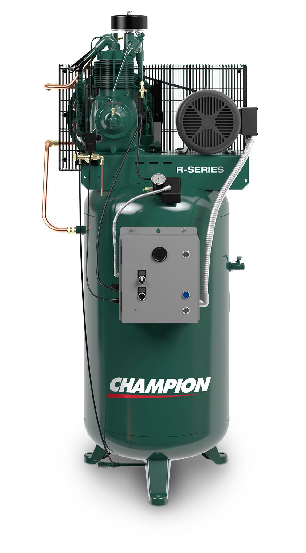 Champion R-Series 7.5HP Lubricated Reciprocating Air Compressor Vertical 120Gal VR7F-12