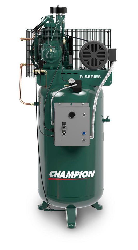 Champion R-Series 7.5HP Lubricated Reciprocating Air Compressor Vertical 120Gal VR7F-12