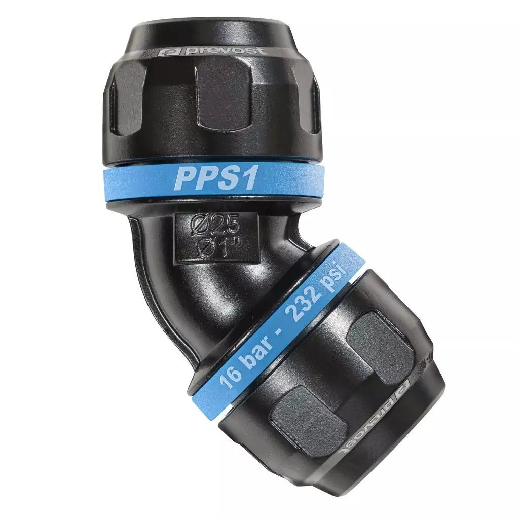 Prevost ELBOW SOCKET 45° For pipe OD (in) = 1/2"