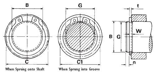 Truarc Split Rings Balcrank Retaining Ring Truarc #5100-125 824475 - Penry Air