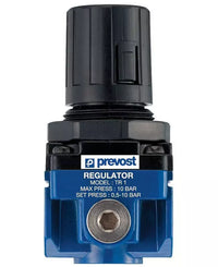 Prevost REGULATOR NPT female thread = 1/4" FNPT Flow rate (cfm at 100 psi ��P=14psi) = 21.18